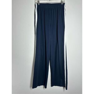 John Galt Brandy Melville Pacsun White Blue Sweatpants Wide Leg Cotton Sz M*Note